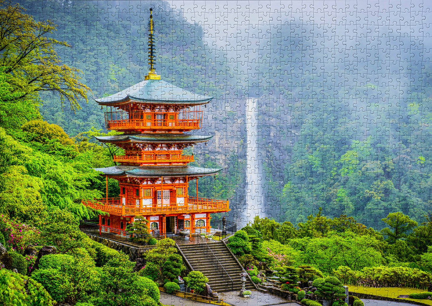 1000 Pieces Jigsaw Puzzle - Seiganto-ji Pagoda, Japan (2069)