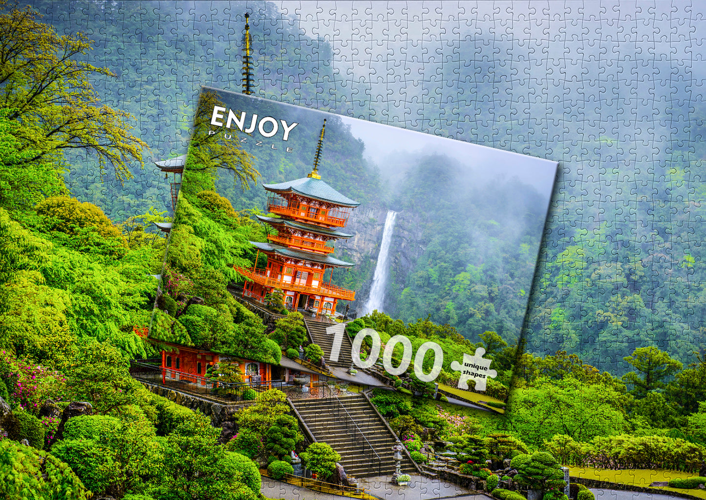 1000 Pieces Jigsaw Puzzle - Seiganto-ji Pagoda, Japan (2069)