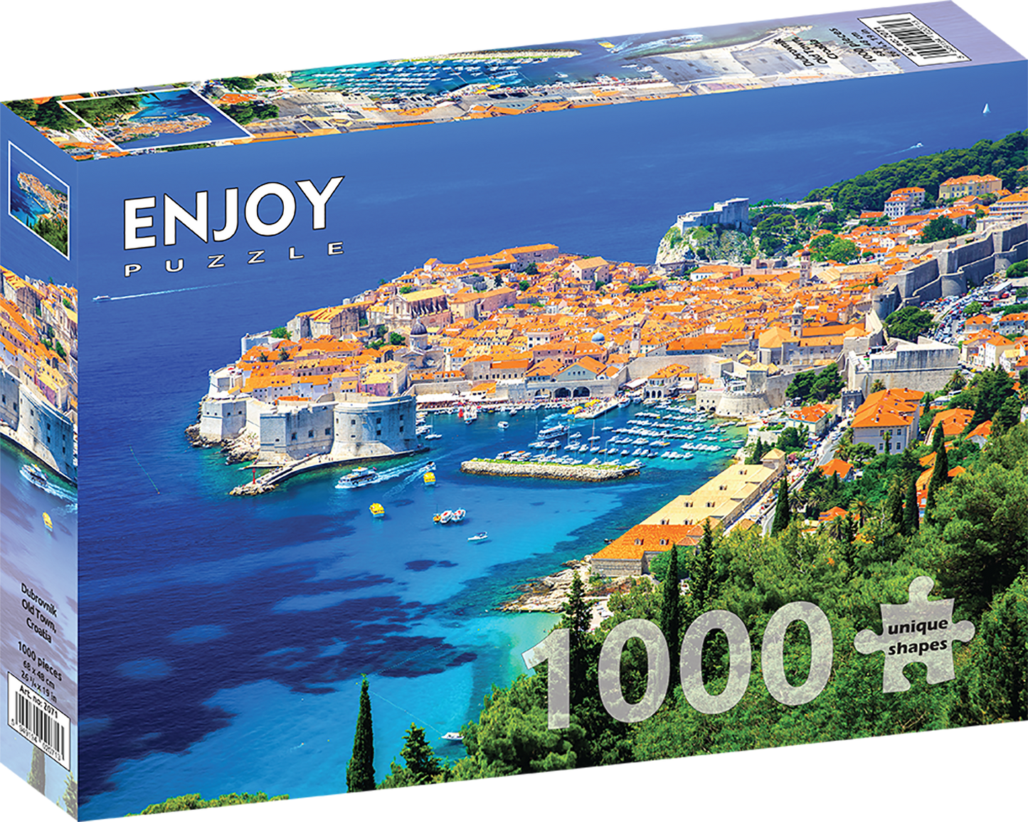 1000 Pieces Jigsaw Puzzle - Dubrovnik Old Town, Croatia (2071)