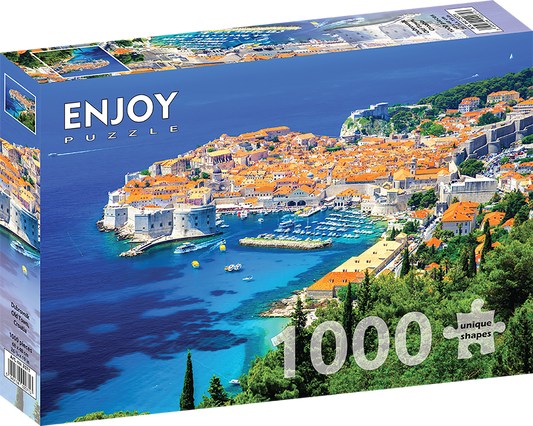 1000 Pieces Jigsaw Puzzle - Dubrovnik Old Town, Croatia (2071)