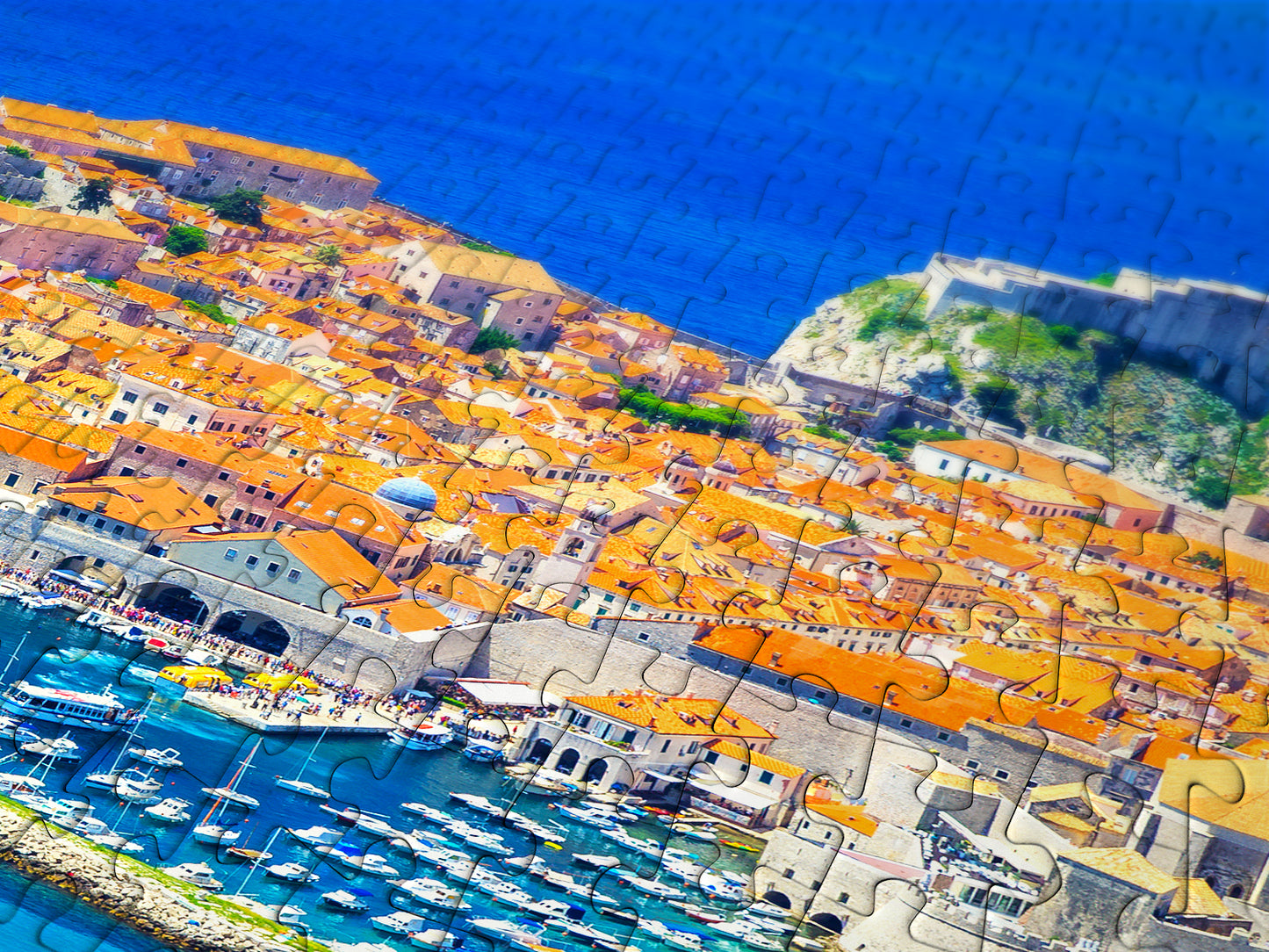 1000 Pieces Jigsaw Puzzle - Dubrovnik Old Town, Croatia (2071)