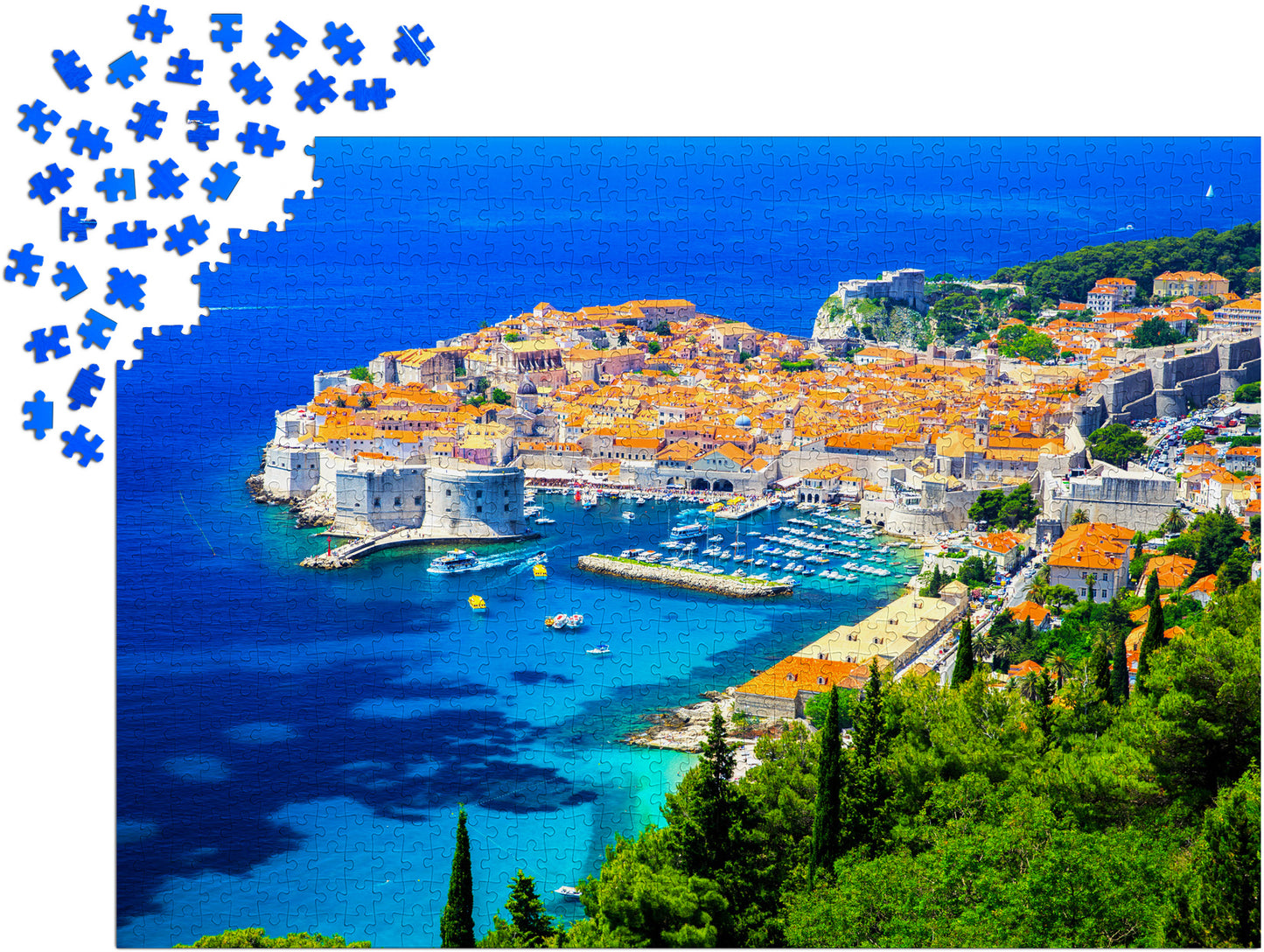 1000 Pieces Jigsaw Puzzle - Dubrovnik Old Town, Croatia (2071)
