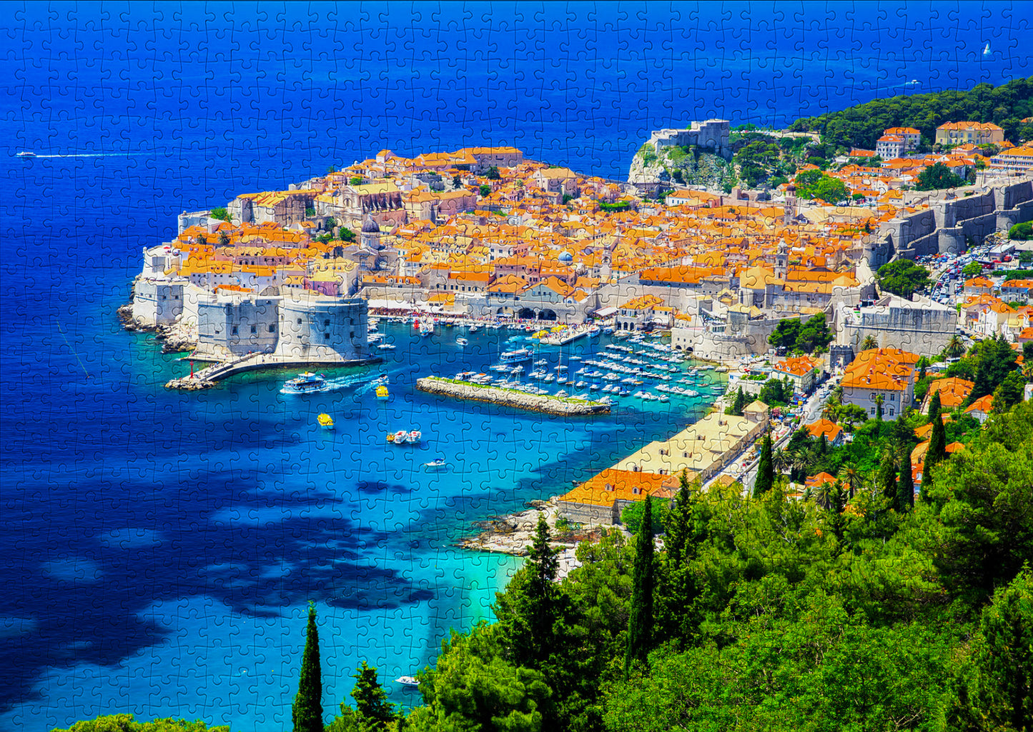 1000 Pieces Jigsaw Puzzle - Dubrovnik Old Town, Croatia (2071)