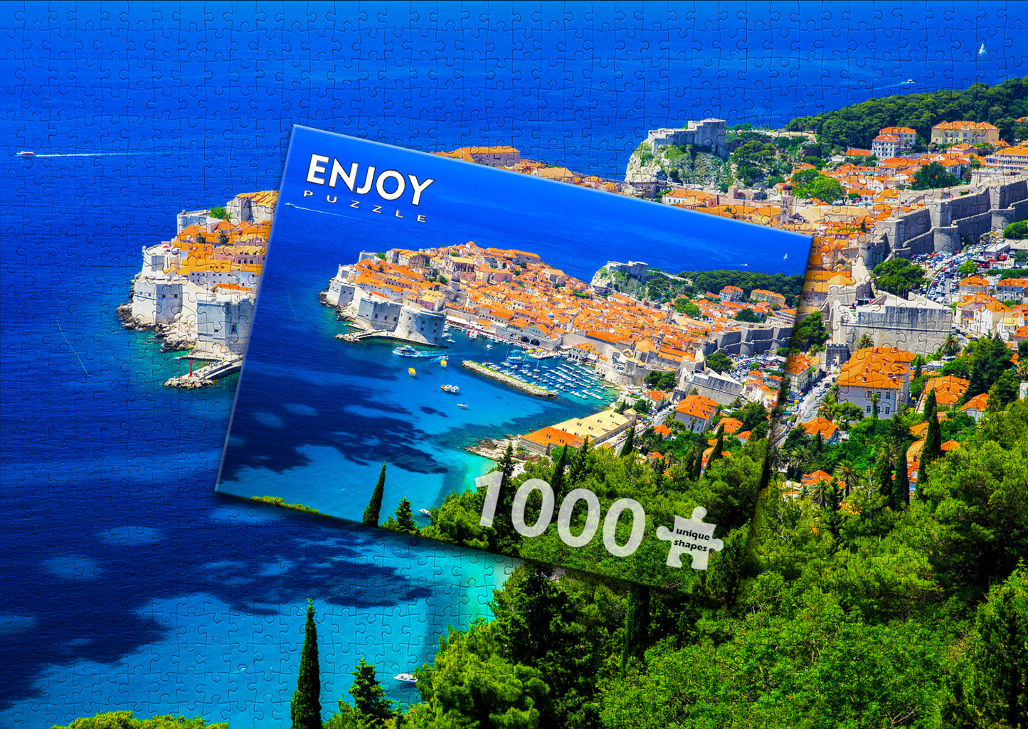 1000 Pieces Jigsaw Puzzle - Dubrovnik Old Town, Croatia (2071)