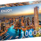 1000 Pieces Jigsaw Puzzle - Dubai Marina at Night (2072)