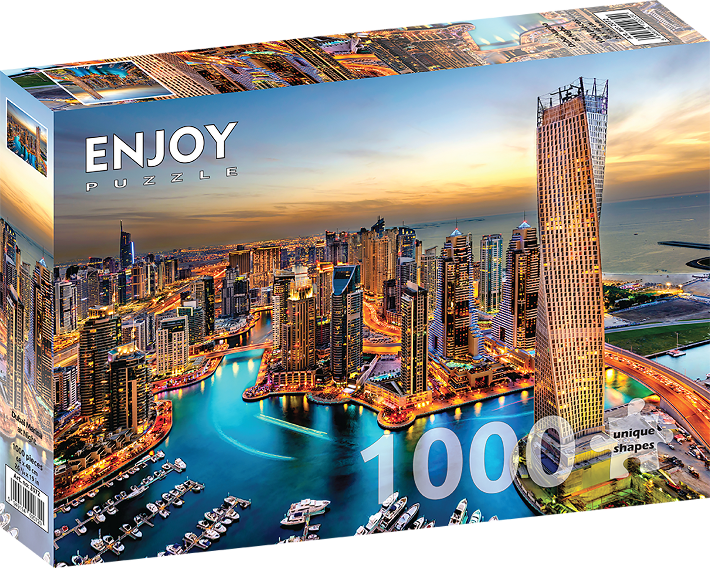 1000 Pieces Jigsaw Puzzle - Dubai Marina at Night (2072)