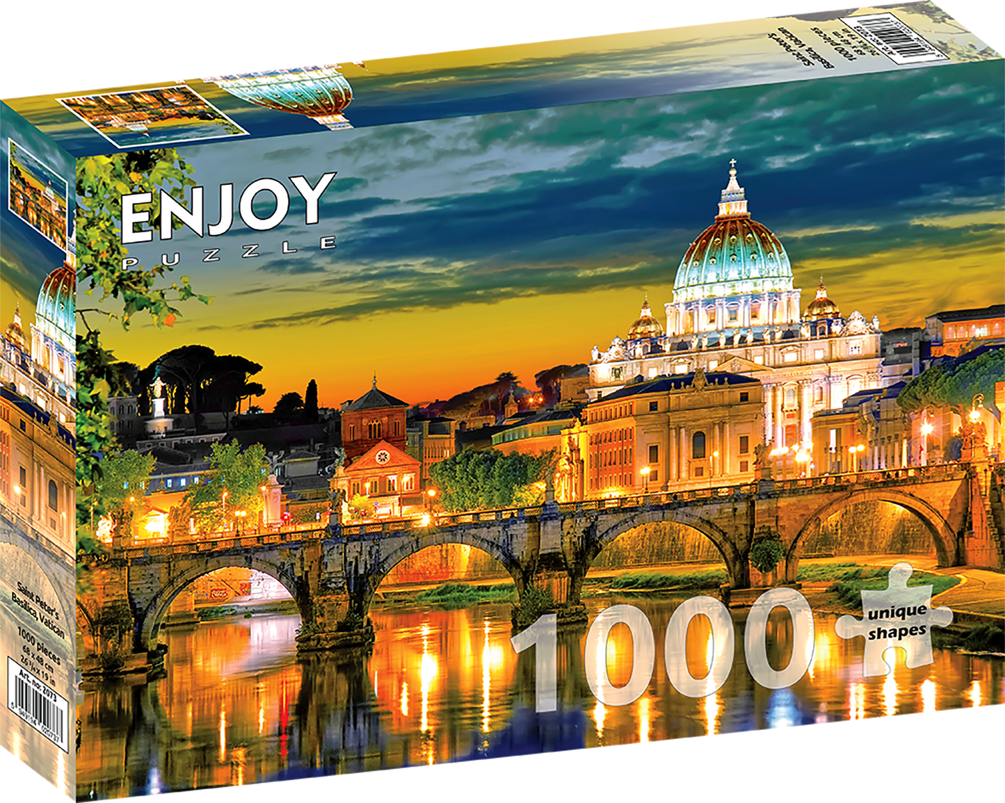 1000 Pieces Jigsaw Puzzle - Saint Peter's Basilica, Vatican (2073)