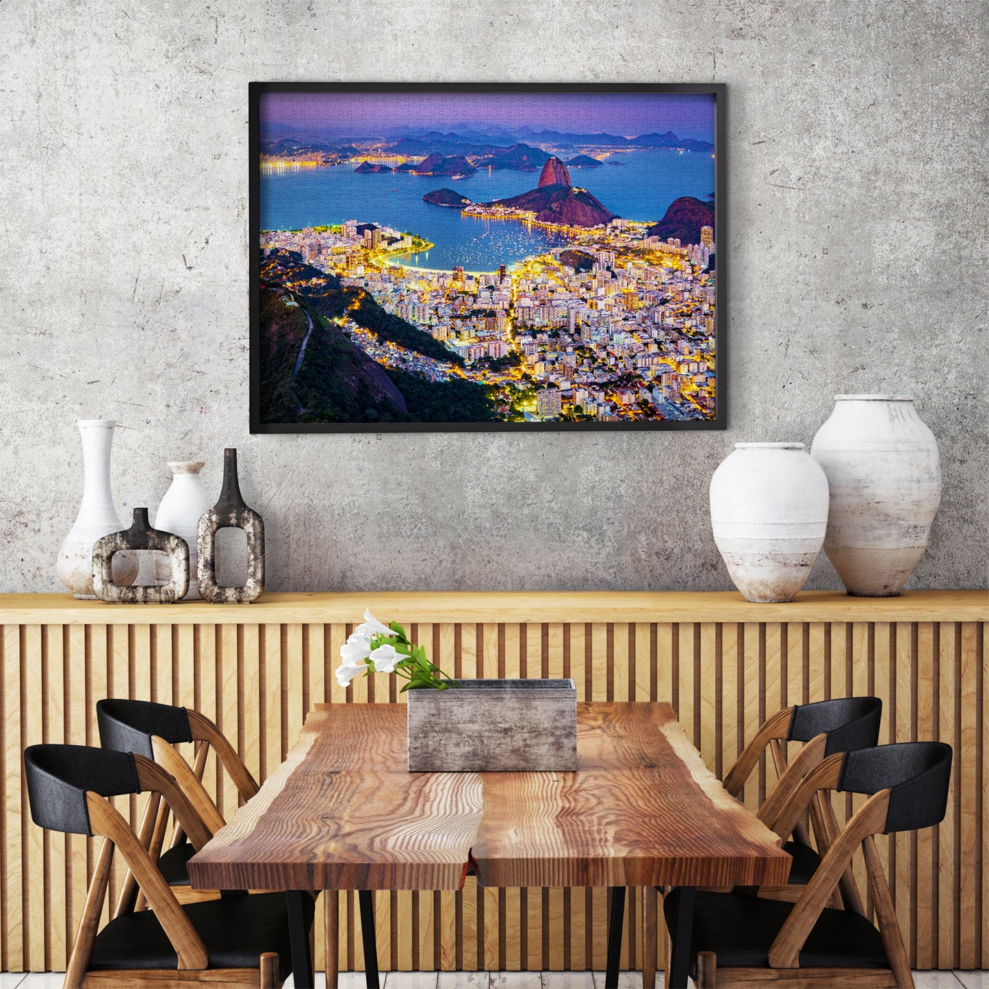 1000 Pieces Jigsaw Puzzle - Rio de Janeiro by Night, Brazil (2075)
