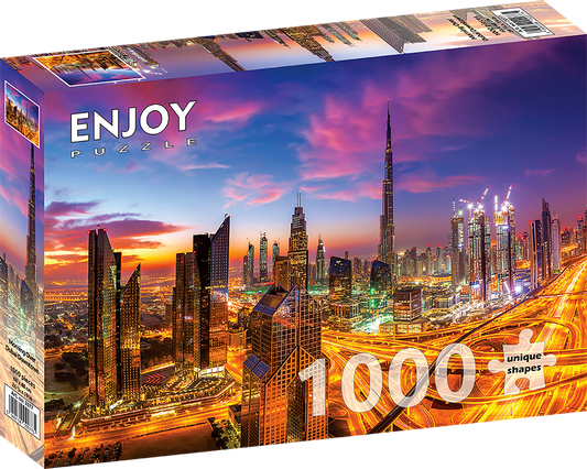 1000 Pieces Jigsaw Puzzle - Morning Over Dubai Downtown (2077)