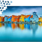 1000 Pieces Jigsaw Puzzle - Houses on Water, Groningen, Netherlands (2078)