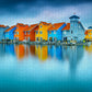1000 Pieces Jigsaw Puzzle - Houses on Water, Groningen, Netherlands (2078)