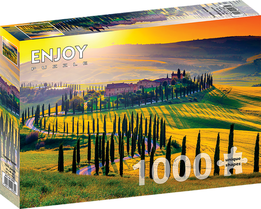 1000 Pieces Jigsaw Puzzle - Tuscany Sunset (2082)
