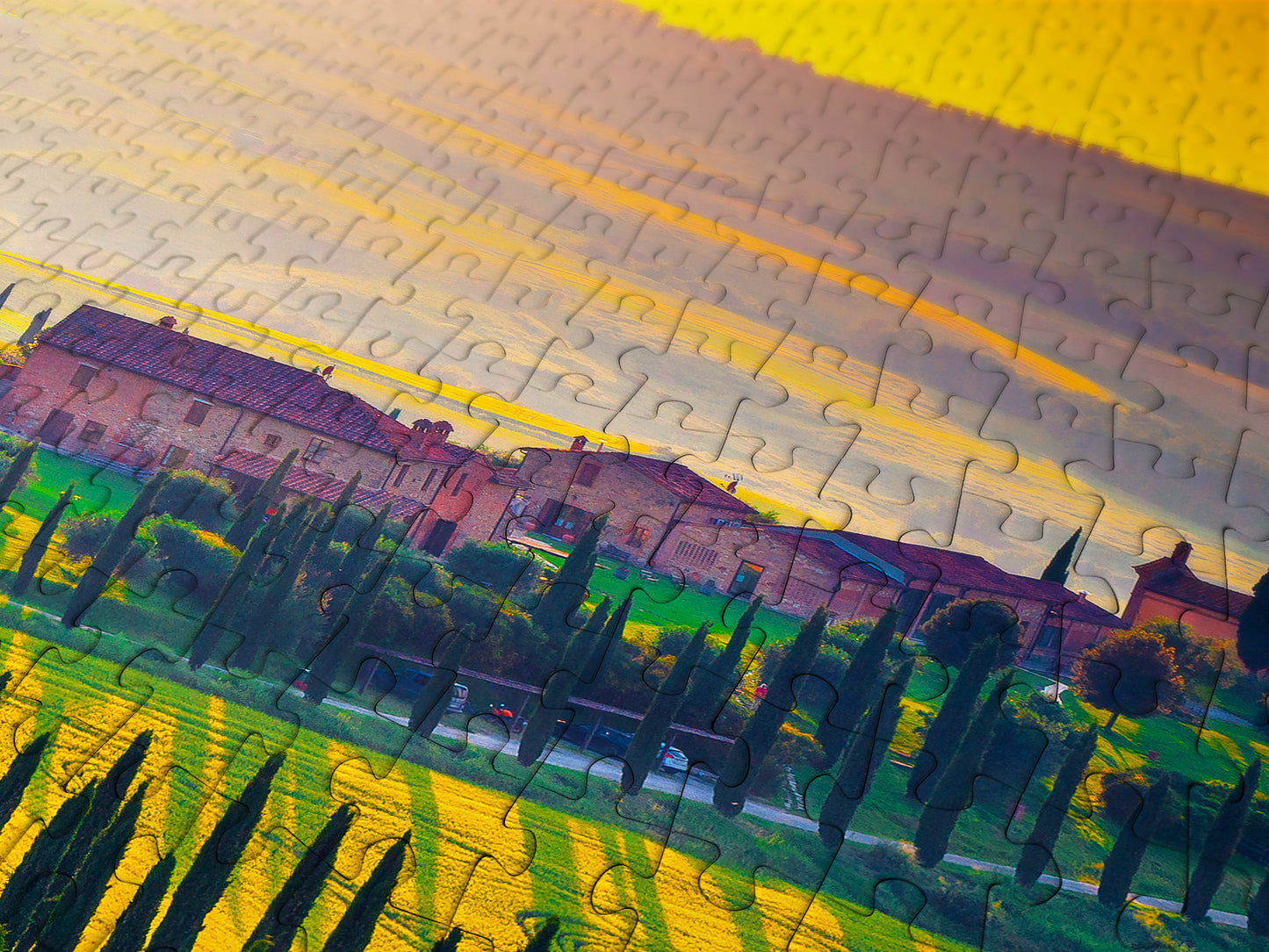 1000 Pieces Jigsaw Puzzle - Tuscany Sunset (2082)