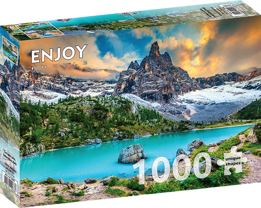 1000 Pieces Jigsaw Puzzle - Sorapis Lake, Dolomites, Italy (2083)