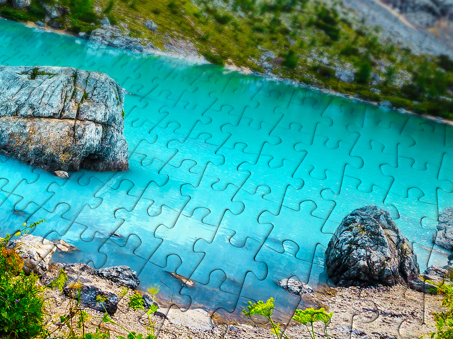 1000 Pieces Jigsaw Puzzle - Sorapis Lake, Dolomites, Italy (2083)