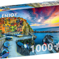 1000 Pieces Jigsaw Puzzle - Manarola Harbor at Sunset, Cinque Terre, Italy (2084)