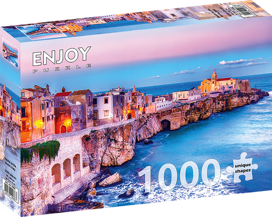 1000 Pieces Jigsaw Puzzle - Vieste on the Rocks, Italy (2086)