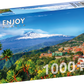1000 Pieces Jigsaw Puzzle - Etna Volcano and Taormina, Sicily (2087)