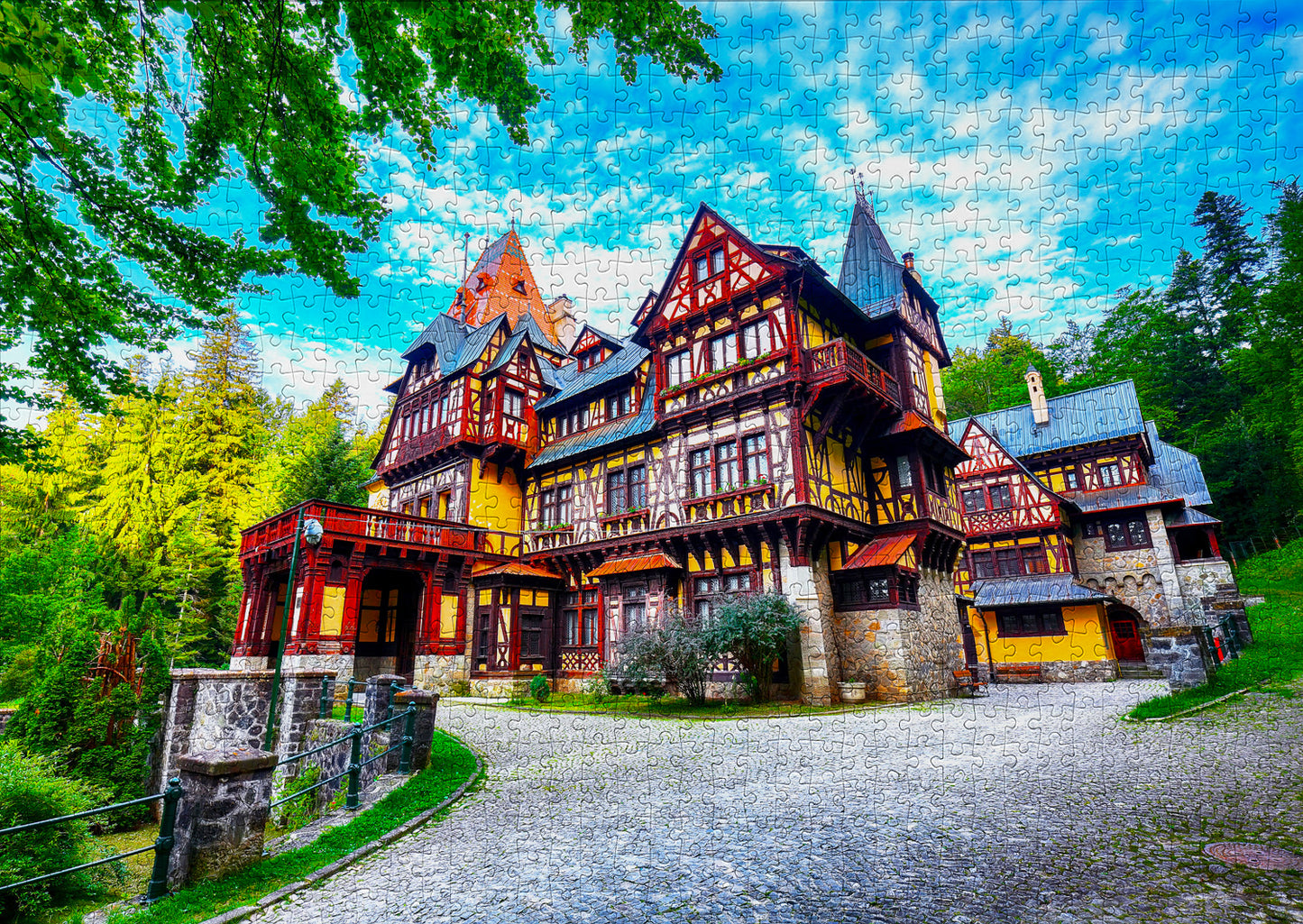 1000 Pieces Jigsaw Puzzle - Royal Residence, Sinaia, Romania (2088)