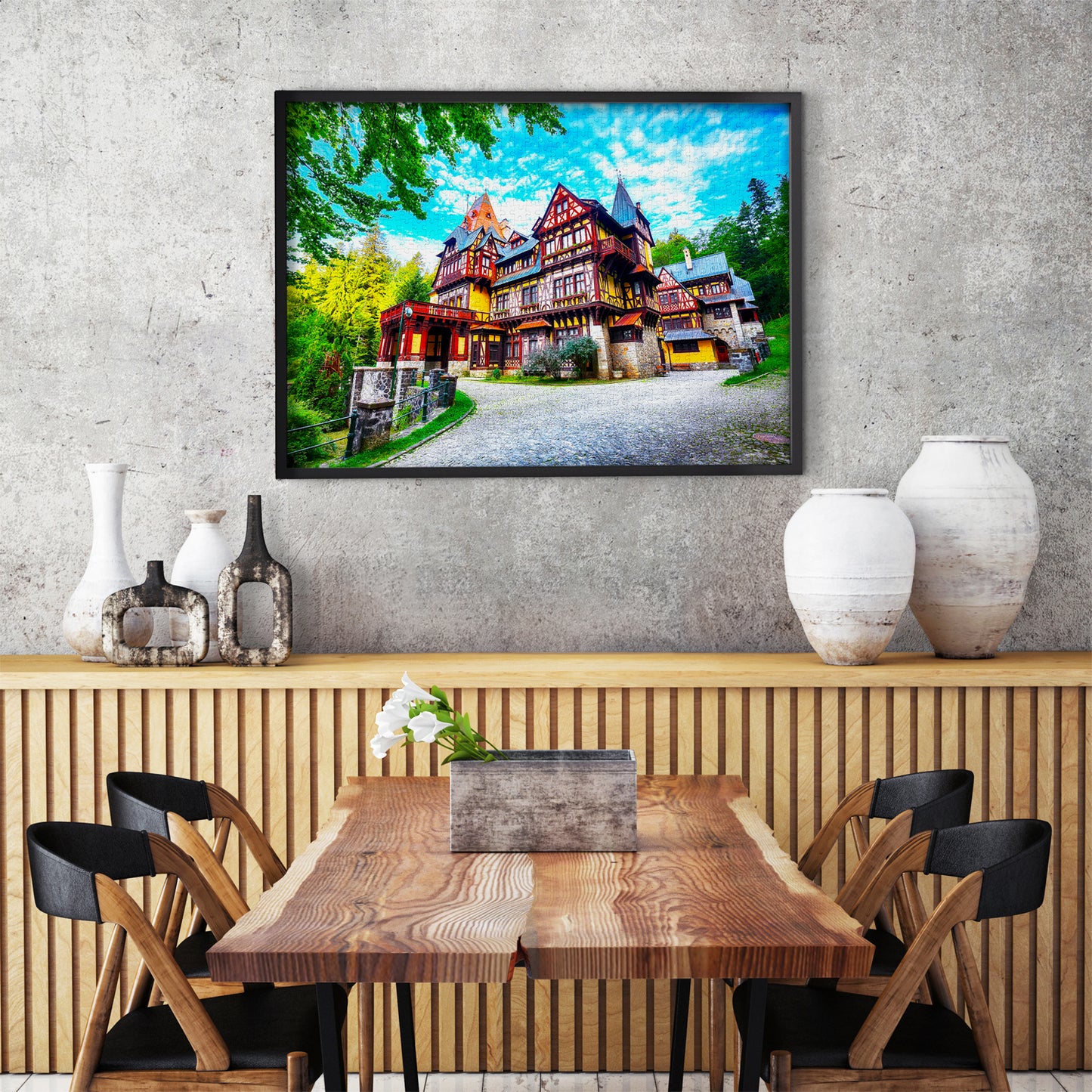 1000 Pieces Jigsaw Puzzle - Royal Residence, Sinaia, Romania (2088)