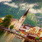 1000 Pieces Jigsaw Puzzle - Hallstatt Town at Sunset, Austria (2089)