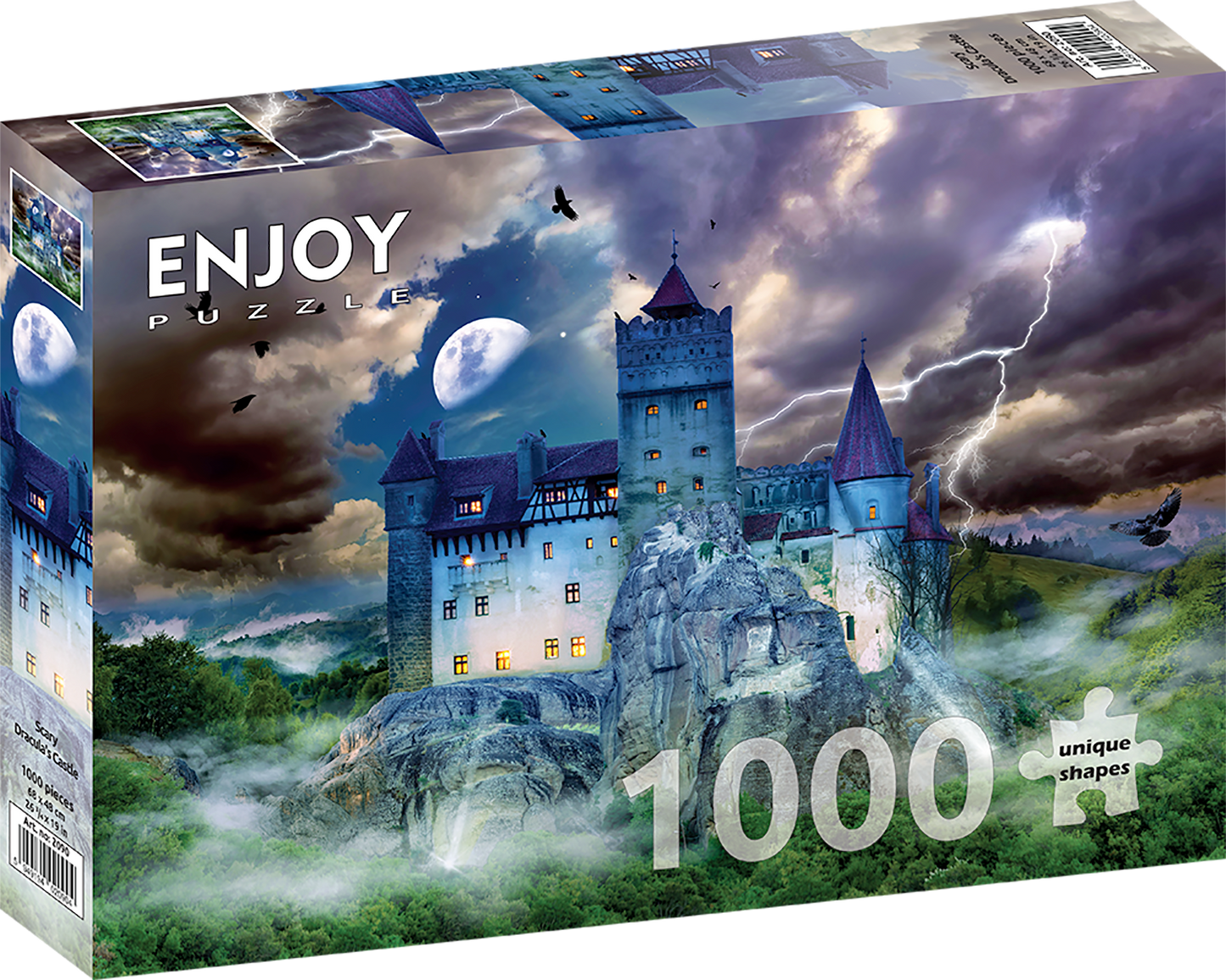 1000 Pieces Jigsaw Puzzle - Scary Dracula's Castle (2090)