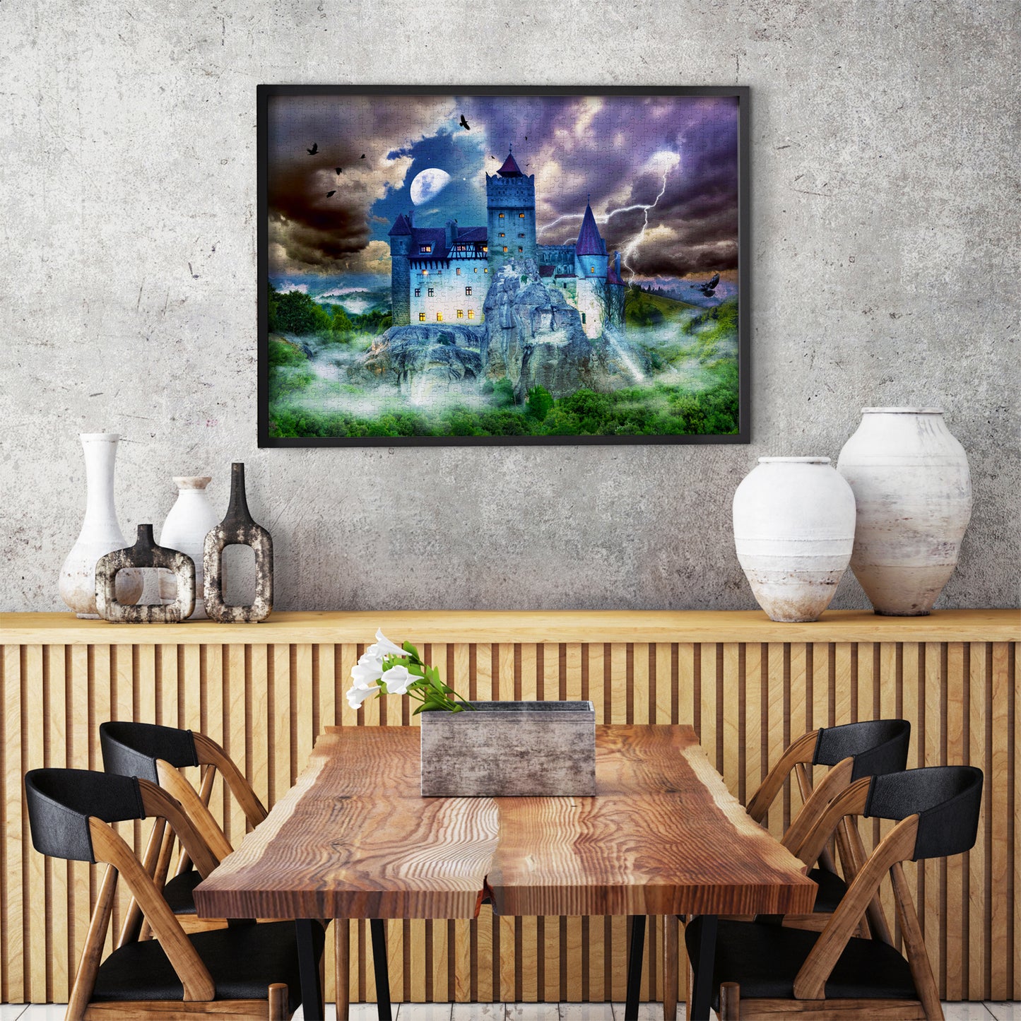 1000 Pieces Jigsaw Puzzle - Scary Dracula's Castle (2090)