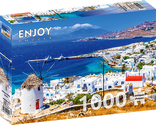 1000 Pieces Jigsaw Puzzle - Mykonos Island, Greece (2091)