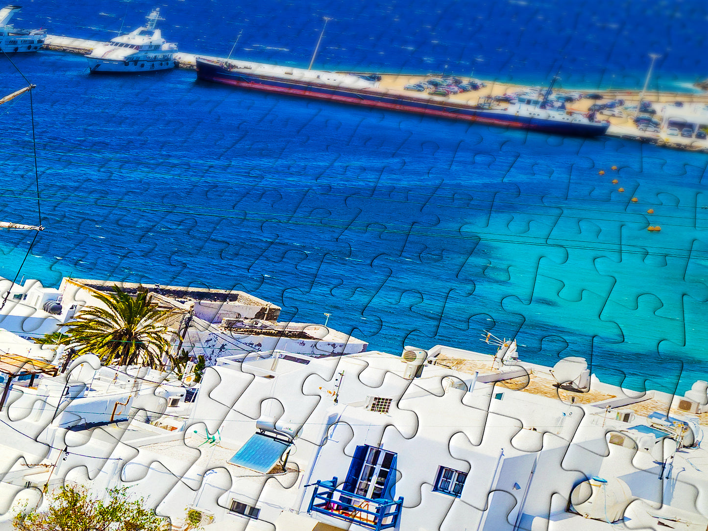 1000 Pieces Jigsaw Puzzle - Mykonos Island, Greece (2091)