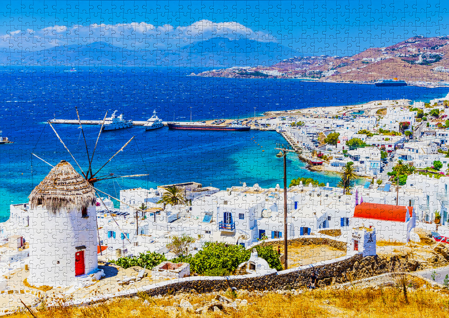 1000 Pieces Jigsaw Puzzle - Mykonos Island, Greece (2091)