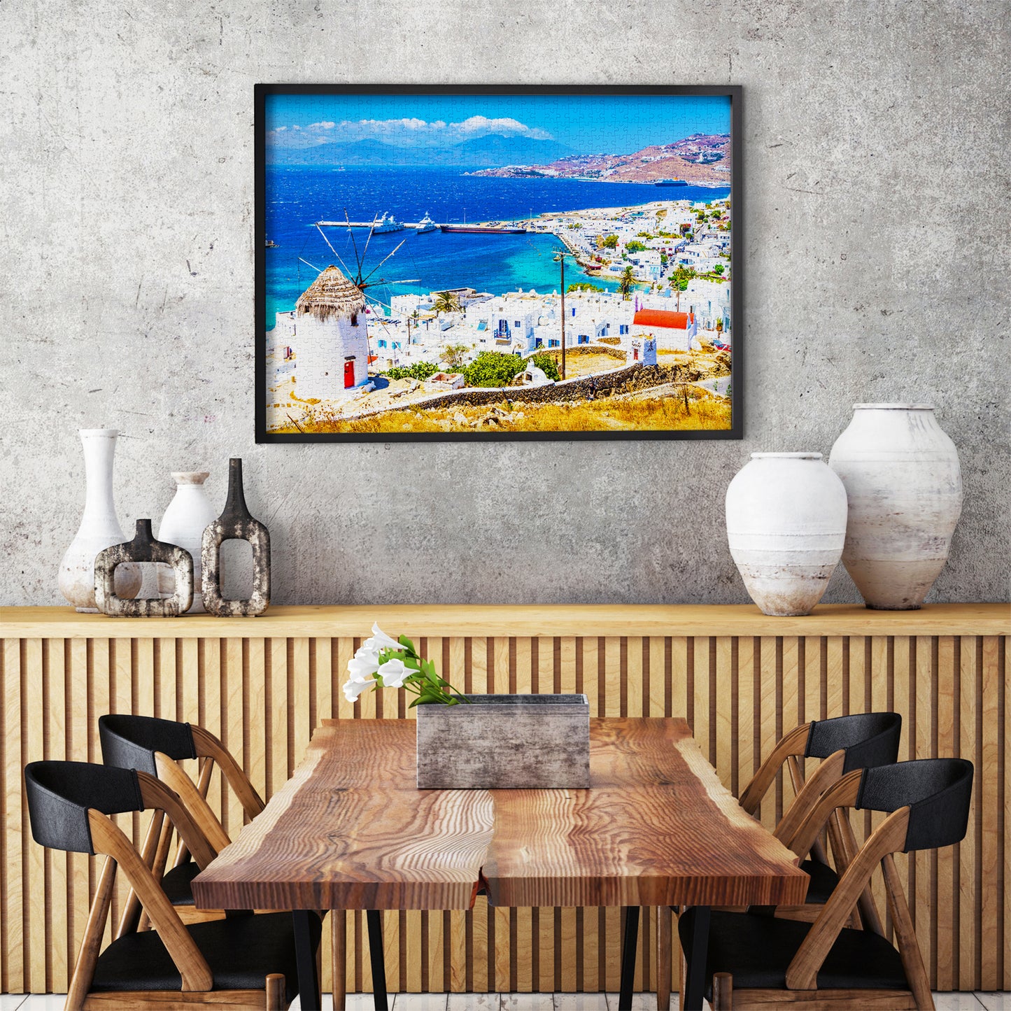 1000 Pieces Jigsaw Puzzle - Mykonos Island, Greece (2091)