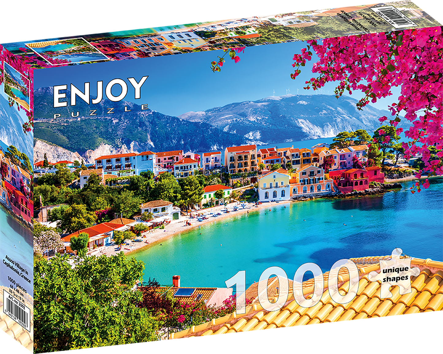 1000 Pieces Jigsaw Puzzle - Assos Village in Cephalonia, Greece (2092)