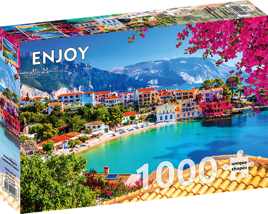 1000 Pieces Jigsaw Puzzle - Assos Village in Cephalonia, Greece (2092)