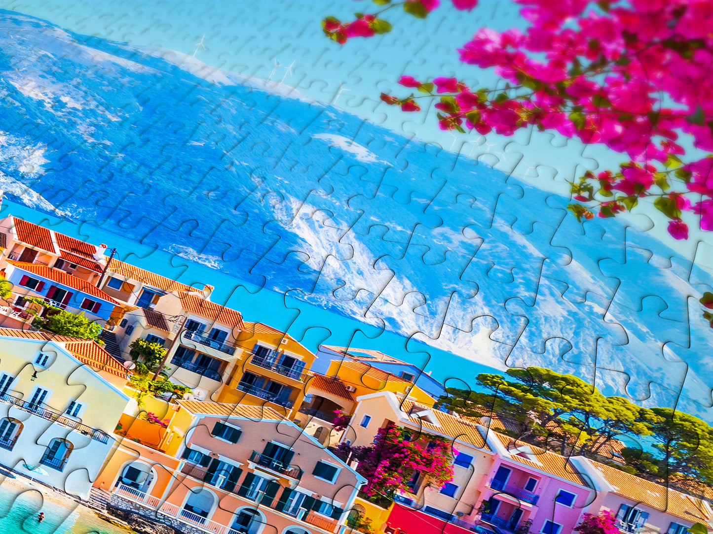 1000 Pieces Jigsaw Puzzle - Assos Village in Cephalonia, Greece (2092)
