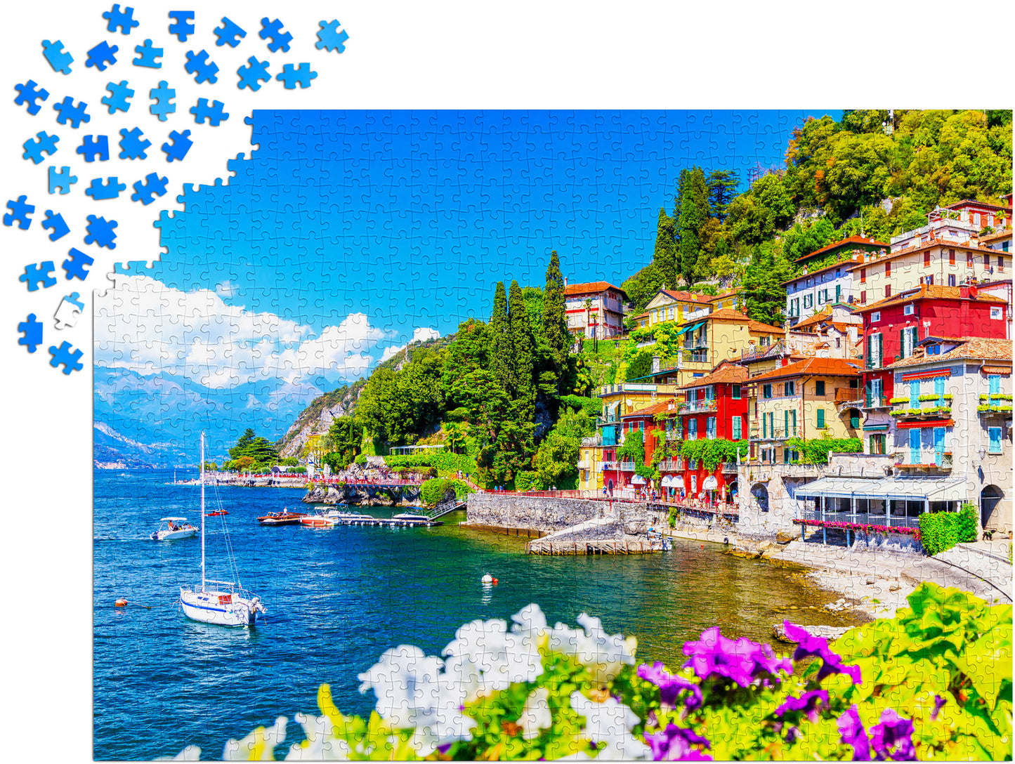 1000 Pieces Jigsaw Puzzle - Como Lake, Italy (2093)