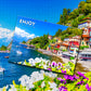 1000 Pieces Jigsaw Puzzle - Como Lake, Italy (2093)