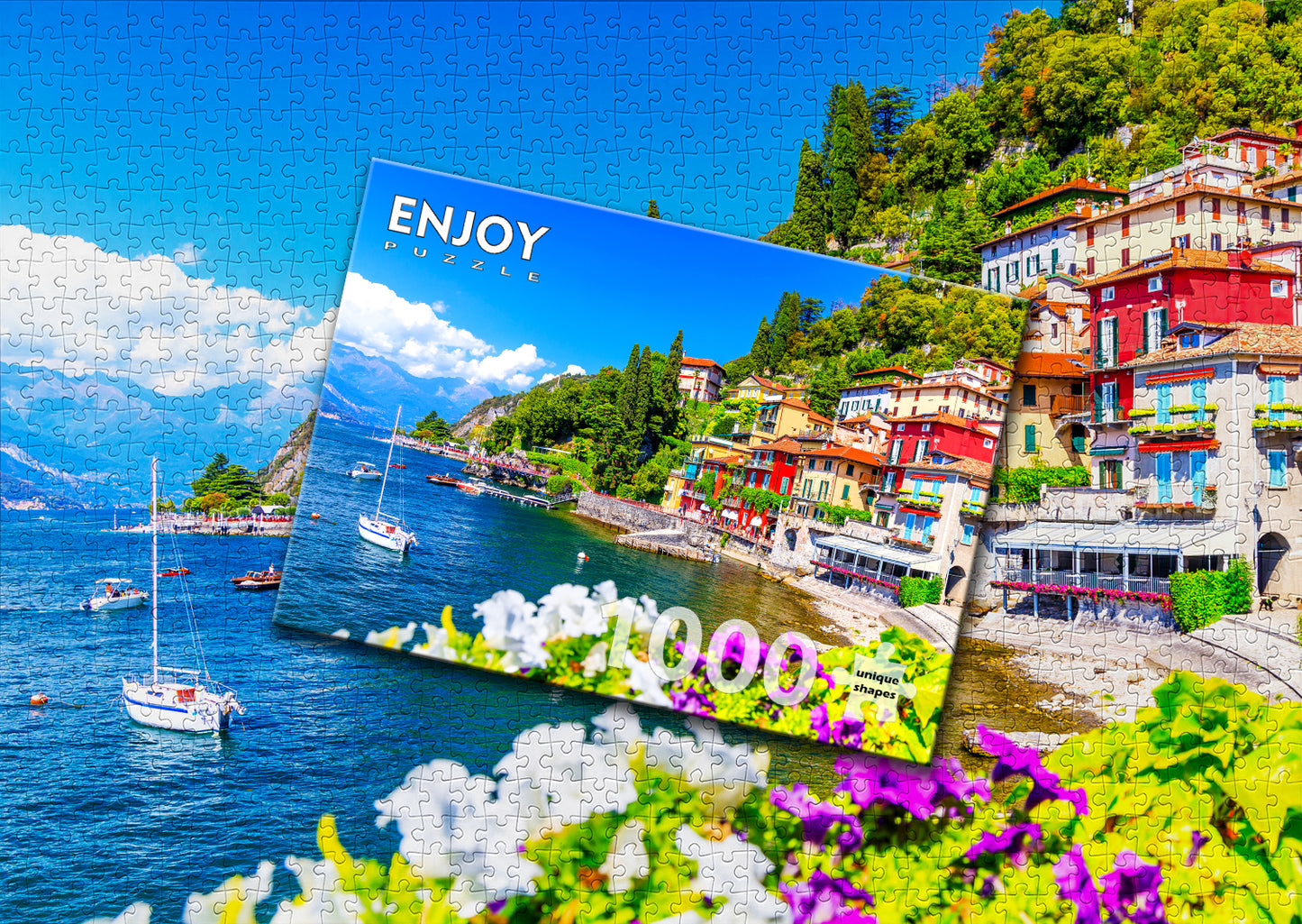 1000 Pieces Jigsaw Puzzle - Como Lake, Italy (2093)