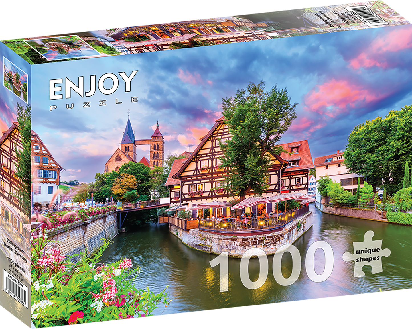 1000 Pieces Jigsaw Puzzle - Esslingen am Neckar, Germany (2094)