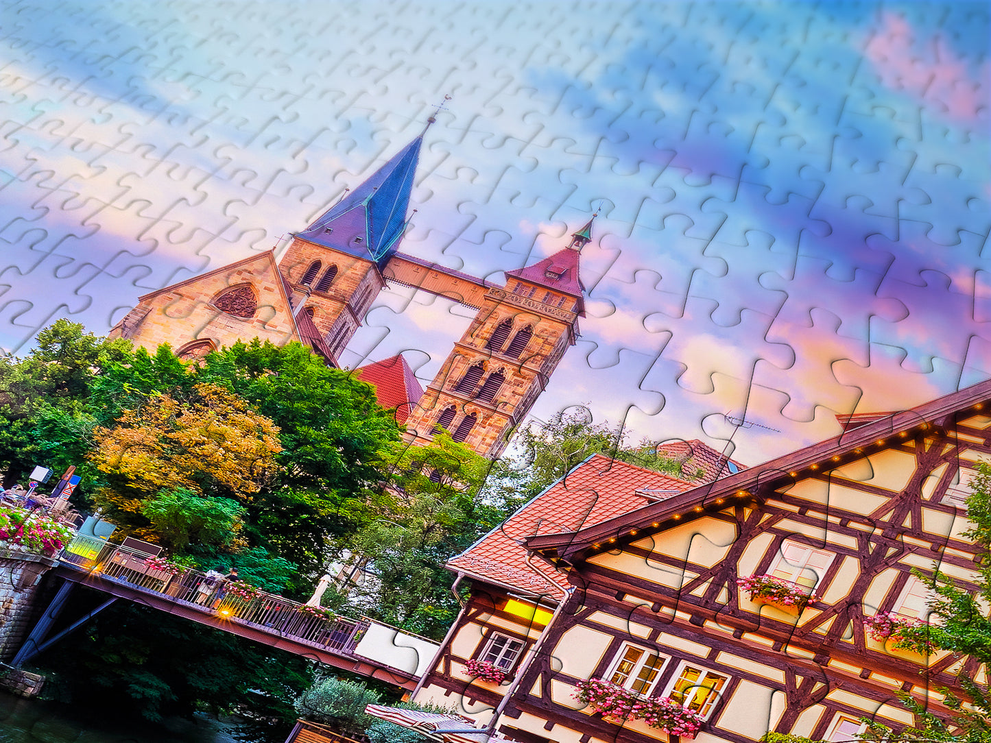 1000 Pieces Jigsaw Puzzle - Esslingen am Neckar, Germany (2094)