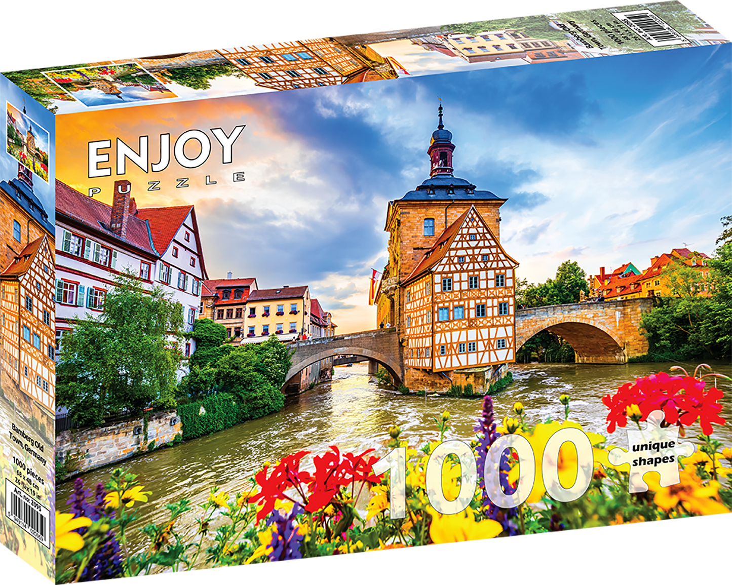 1000 Pieces Jigsaw Puzzle - Bamberg Old Town, Germany (2095)