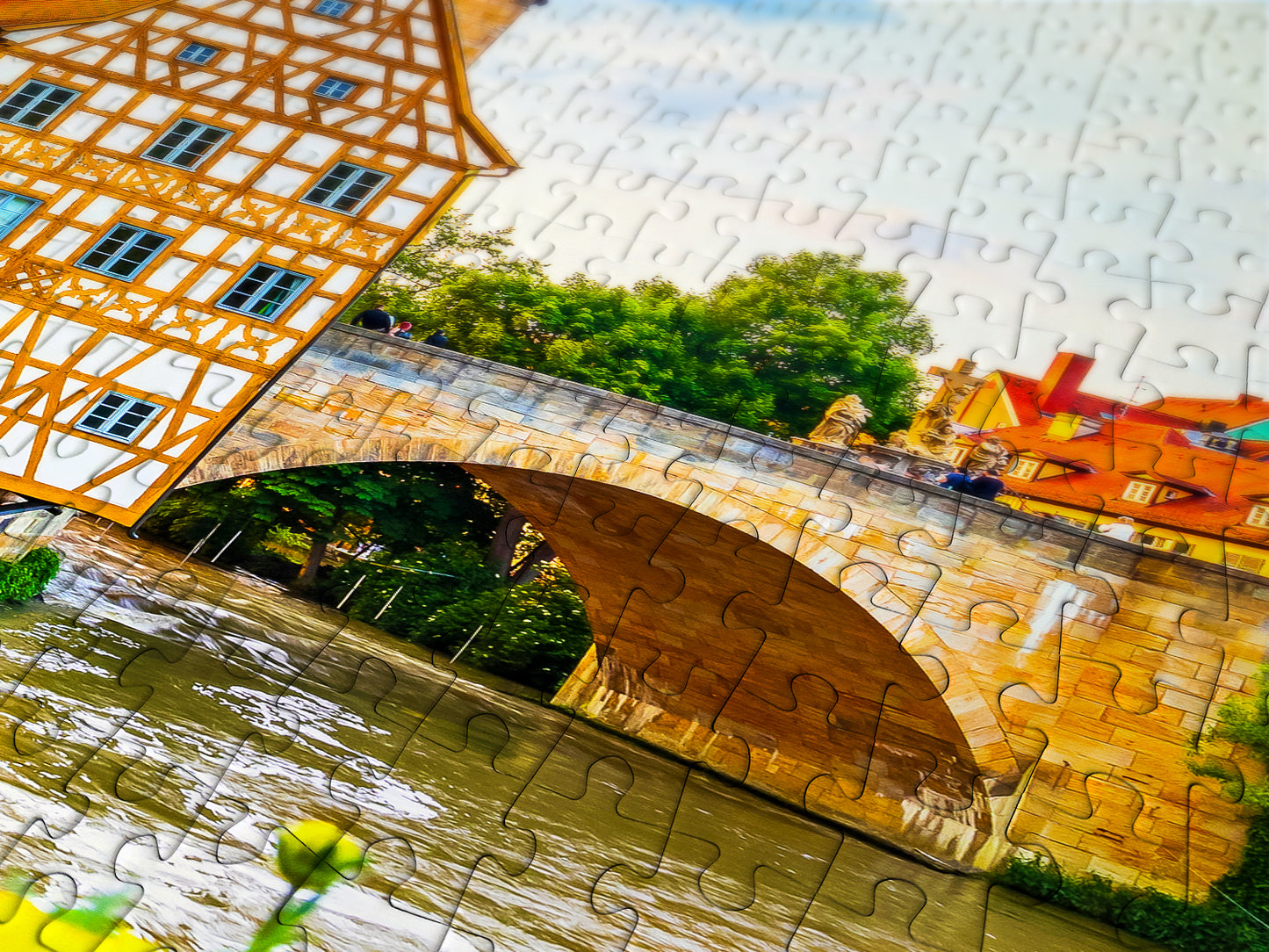 1000 Pieces Jigsaw Puzzle - Bamberg Old Town, Germany (2095)