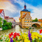1000 Pieces Jigsaw Puzzle - Bamberg Old Town, Germany (2095)