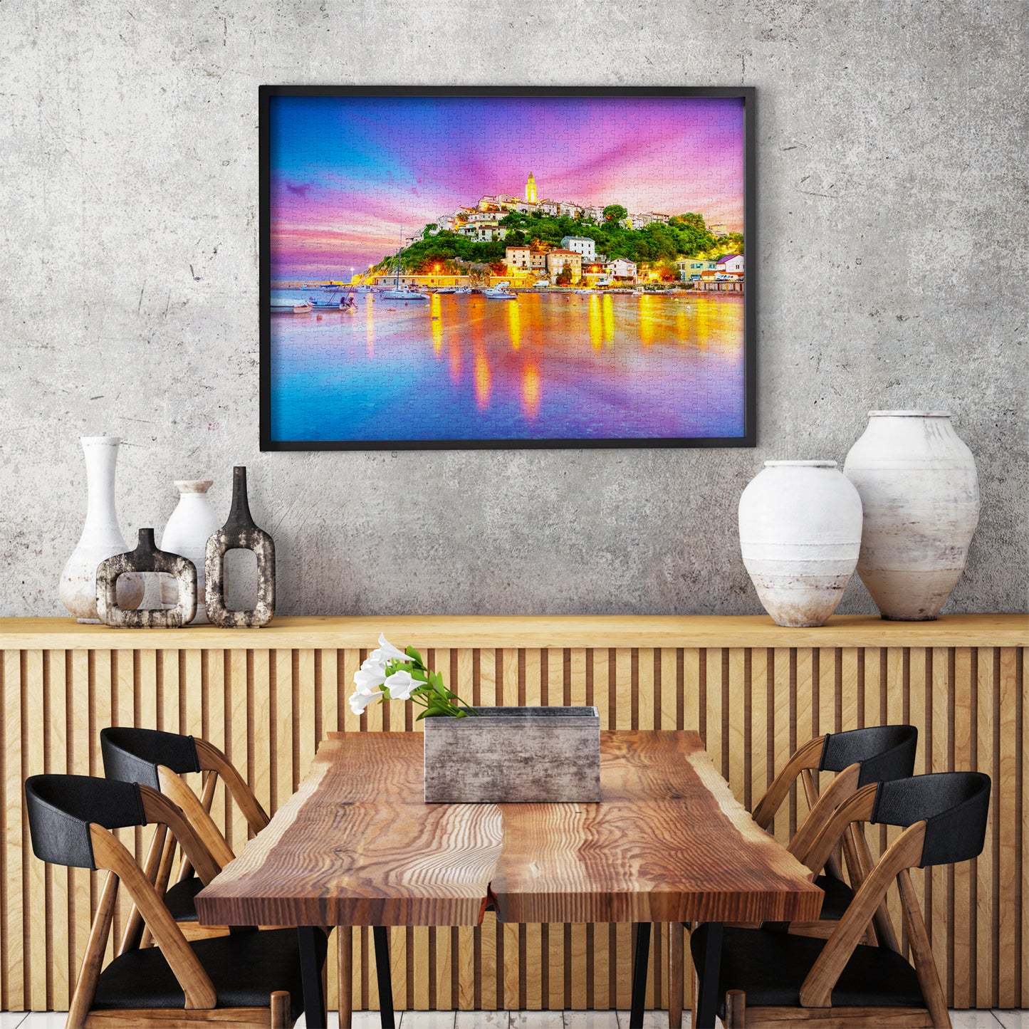 1000 Pieces Jigsaw Puzzle - Vrbnik Village, Croatia (2096)