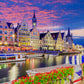 1000 Pieces Jigsaw Puzzle - Ghent at Twilight, Belgium (2097)