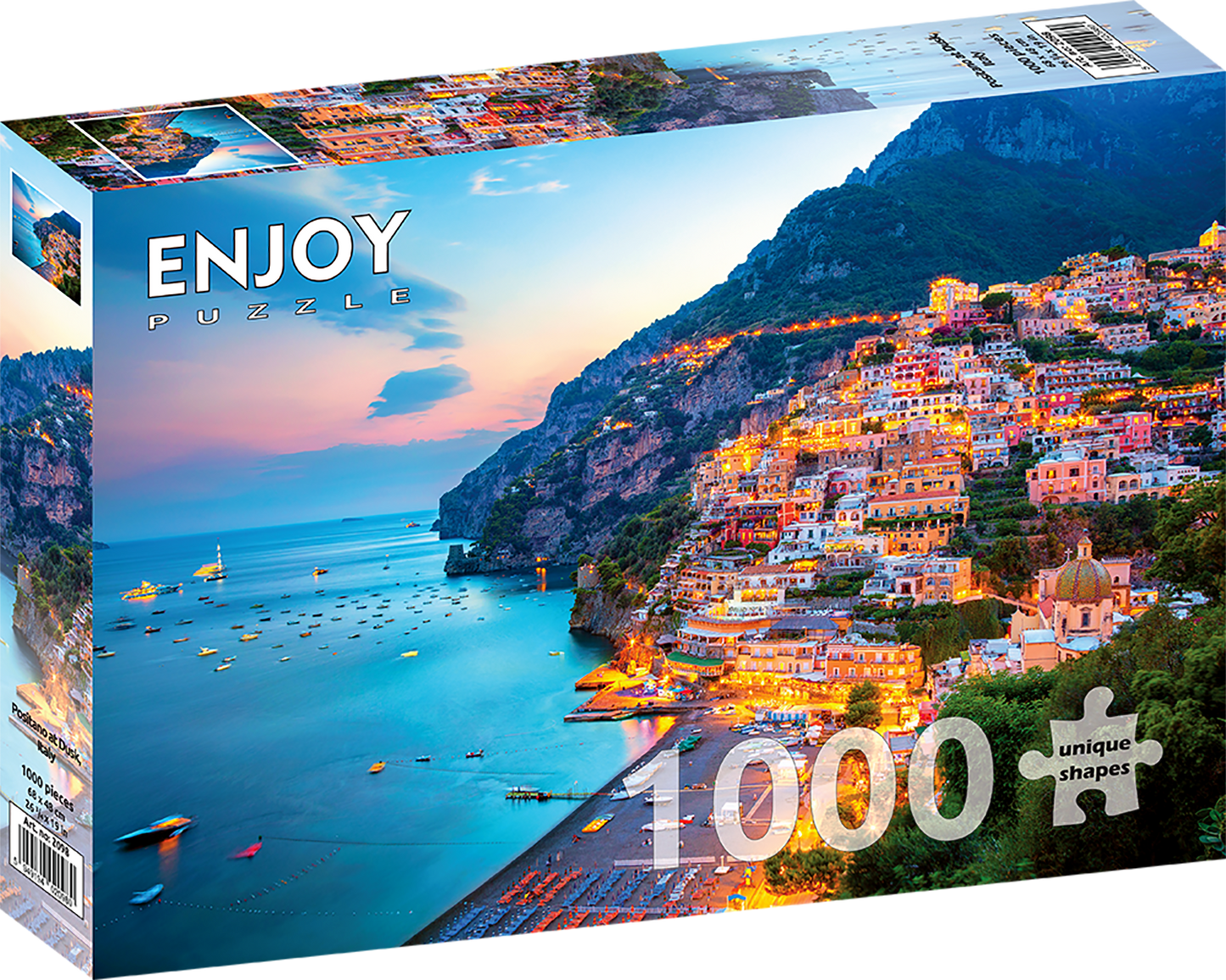 1000 Pieces Jigsaw Puzzle - Positano at Dusk, Italy (2098)