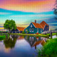 1000 Pieces Jigsaw Puzzle - Farm House in the Netherlands (2099)