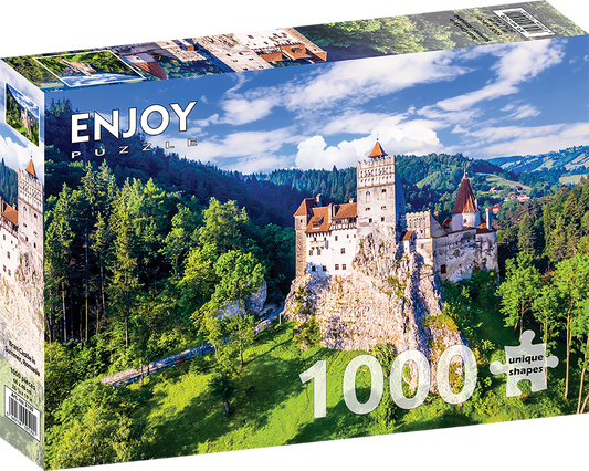 1000 Pieces Jigsaw Puzzle - Bran Castle in Summer, Romania (2100)
