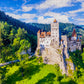1000 Pieces Jigsaw Puzzle - Bran Castle in Summer, Romania (2100)