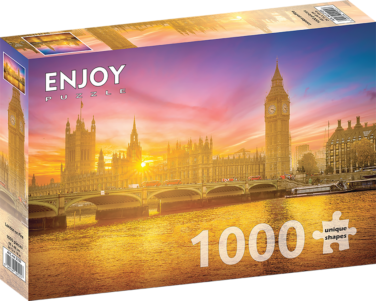1000 Pieces Jigsaw Puzzle - London on Fire (2101)