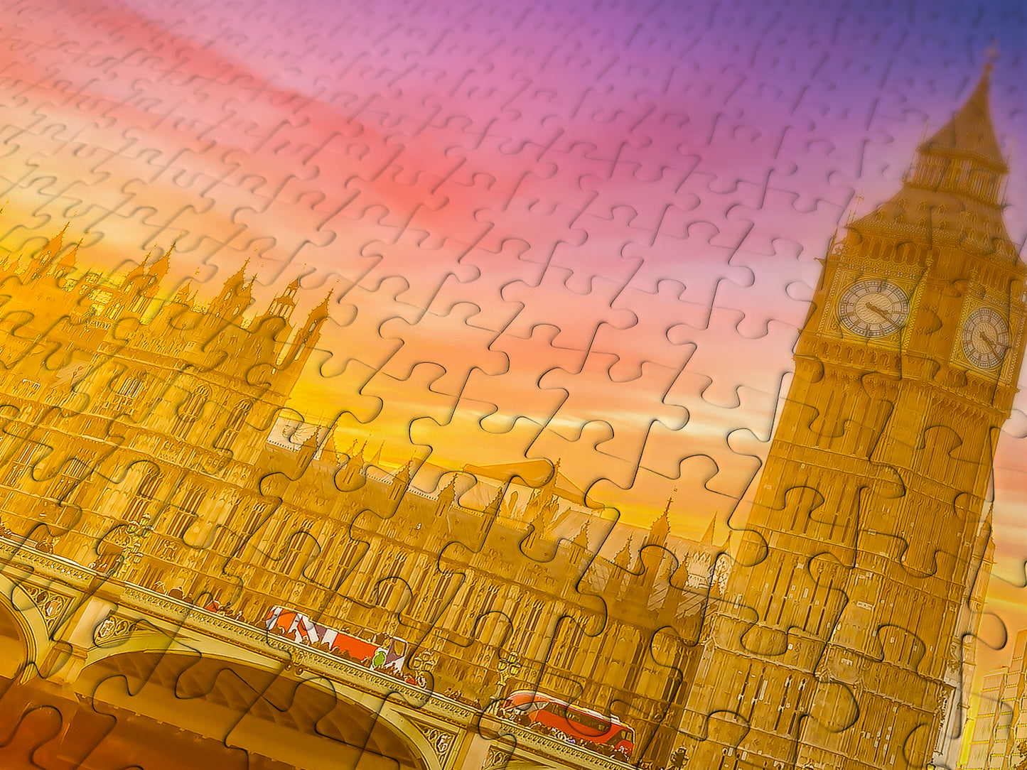 1000 Pieces Jigsaw Puzzle - London on Fire (2101)